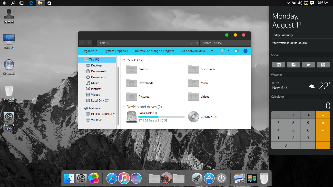 mac sierra skin for windows 10